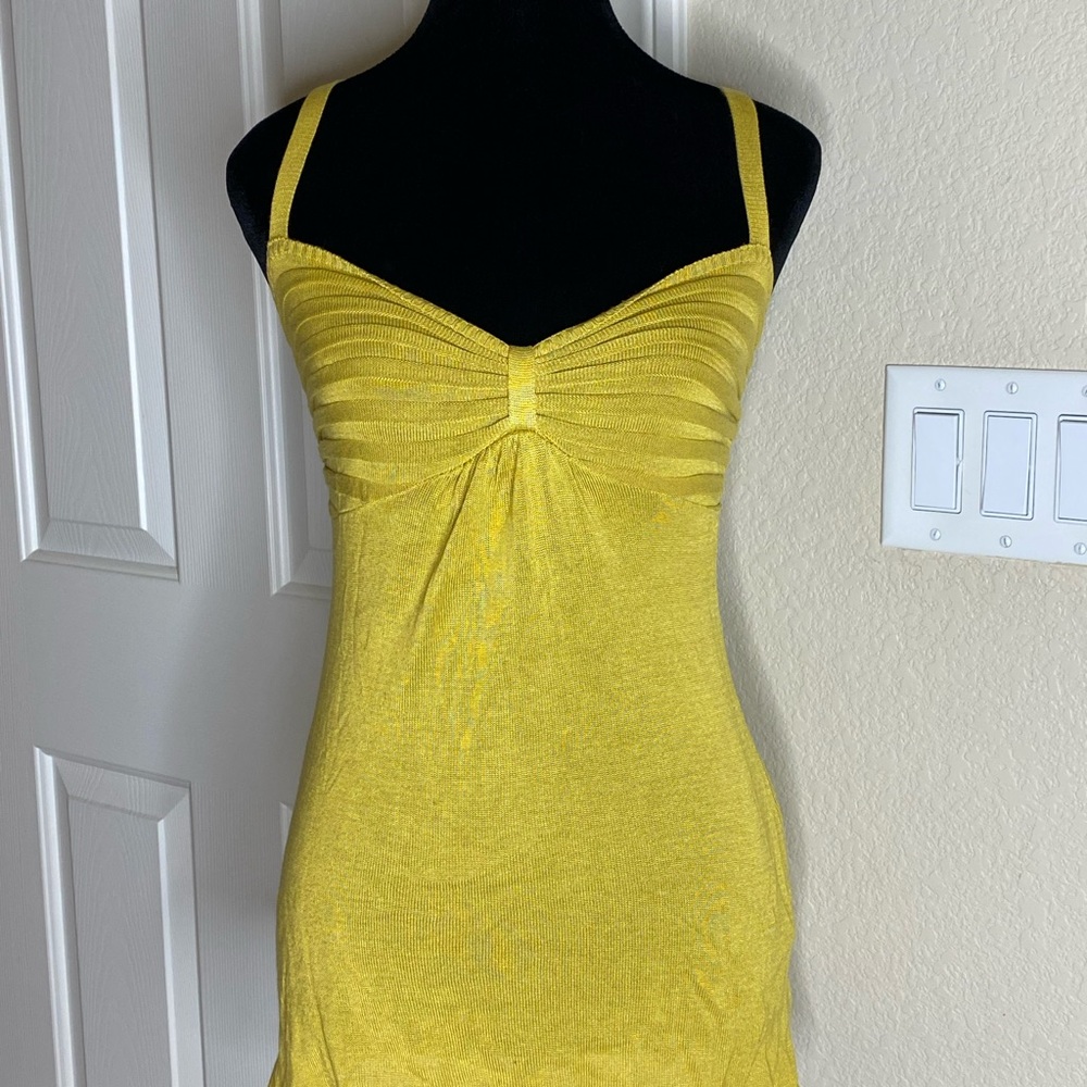 Tunic Tank Top Mustard Yellow Small